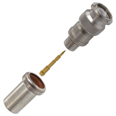 1-225550-3 by TE Connectivity Aerospace, Defense and Marine - CONNECTOR TNC PLUG STR 50 OHM CRIMP