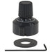 3412 by Kilo International - DIAL 20 TURN POS BRAKE BLK ALUM