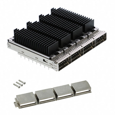 2289497-1 by TE Connectivity AMP Connectors - CONNECTOR CFP4 CAGE 1X4 W/HSINK R/A