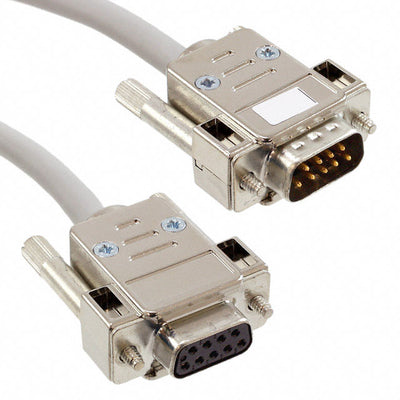 2299990 by Phoenix Contact - CABLE ASSY DB09 SHIELDED GRAY 1M