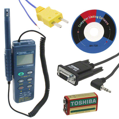 725 by B&K Precision - DATALOG HUMID/TEMP METER W/DL IN