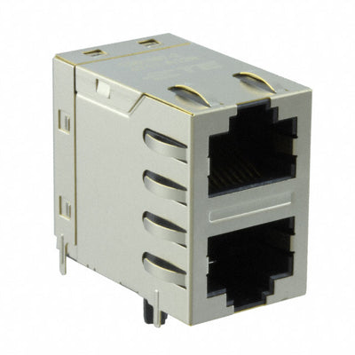 2301997-2 by TE Connectivity AMP Connectors - CONNECTOR JACK 2PORT 100 BASE-T PCB