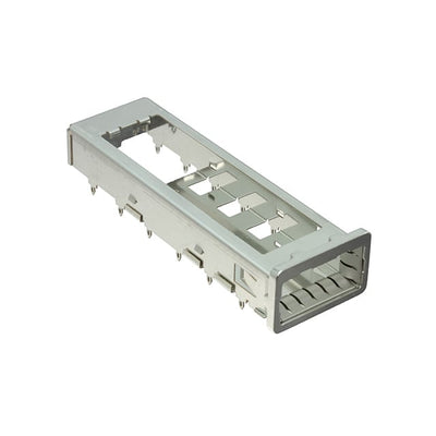 2303074-1 by TE Connectivity AMP Connectors - CONNECTOR XFP CAGE PRESS-FIT R/A