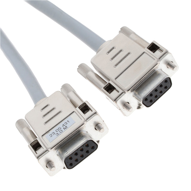 2305431 by Phoenix Contact - CABLE ASSY DB09 SHIELDED GRAY 3M