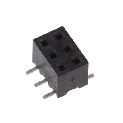 2307817-6 by TE Connectivity AMP Connectors - 6P,2MM,BB,REC,DRVT,SMD,0.1AU,TR,