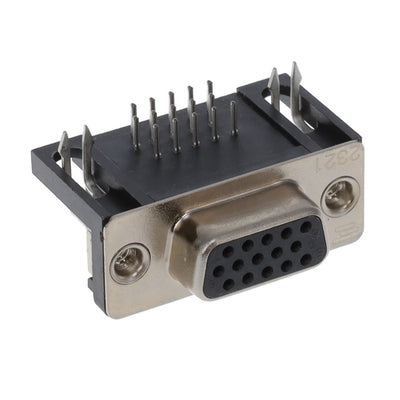 2311763-3 by TE Connectivity AMP Connectors - CONNECTOR D-SUB HD RCPT 15P R/A SLDR