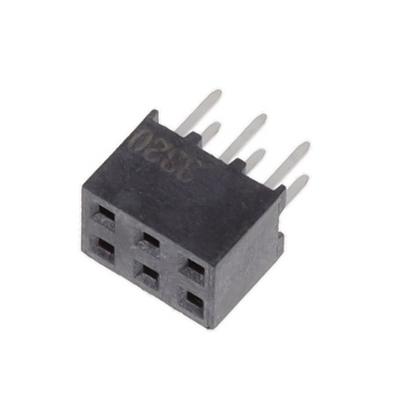 2314824-6 by TE Connectivity AMP Connectors - 6P,2MM,B-B,REC,DRVT,2.7,0.1AU,TB