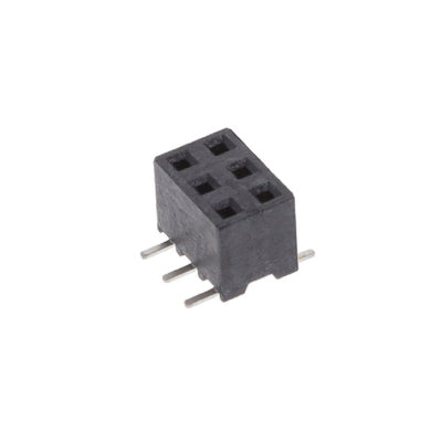 2314844-6 by TE Connectivity AMP Connectors - CONNECTOR RECPT 6 POS 0.079"" GOLD SMD
