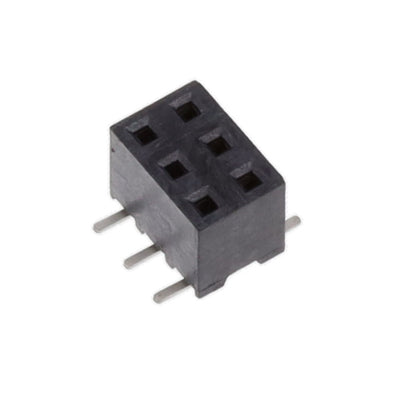 2314846-6 by TE Connectivity AMP Connectors - 6P,2MM,BB,REC,DRVT,SMD,AU.76,TB,