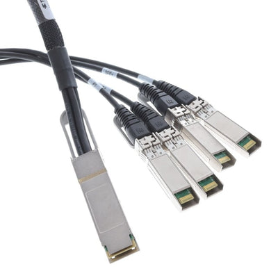 2334236-6 by TE Connectivity AMP Connectors - QSFP28 TO 4SFP28, 3.0 METER, 30A