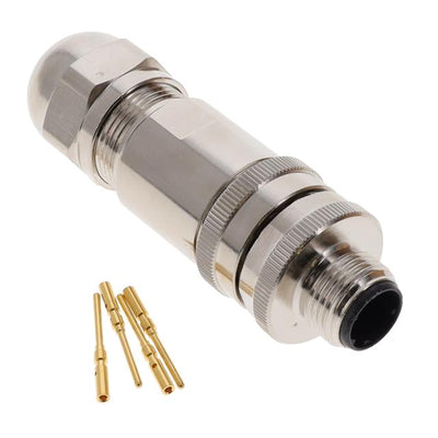 2351378-2 by TE Connectivity AMP Connectors - M12 MALE,D4 CODE,STR CONNECTOR,