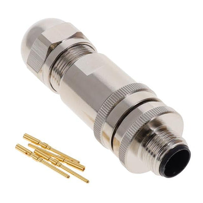 2351378-3 by TE Connectivity AMP Connectors - M12 MALE,D4 CODE,STR CONNECTOR,