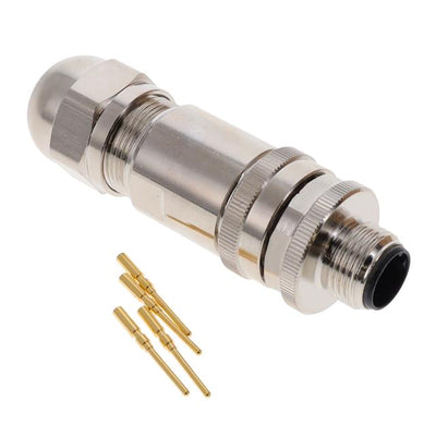 2351378-4 by TE Connectivity AMP Connectors - M12 MALE,D4 CODE,STR CONNECTOR,