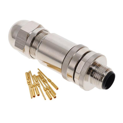 2351415-3 by TE Connectivity AMP Connectors - M12 MALE,A8 CODE,STR CONNECTOR,