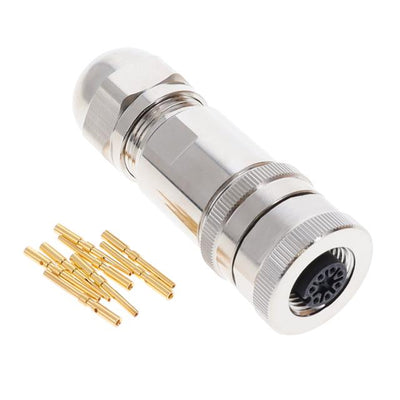 2358992-2 by TE Connectivity AMP Connectors - M12 FEMALE, A8,STR CONNECTOR, PG