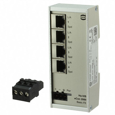 24020040010 by HARTING - NETWORK SWITCH-UNMANAGED 4 PORT