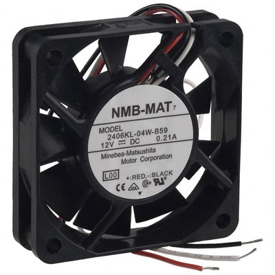 2406KL-04W-B59-L00 by NMB Technologies Corporation - FAN AXIAL 60X15MM 12VDC WIRE