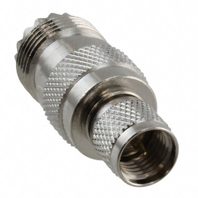 242153 by Amphenol RF - CONNECTOR ADAPT UHF MINI PLUG-UHF JCK