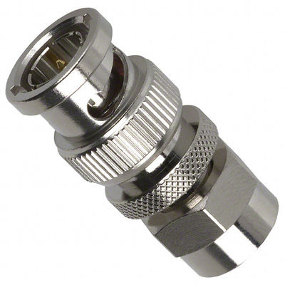 242160 by Amphenol RF - CONNECTOR ADAPT BNC PLUG TO F PLUG