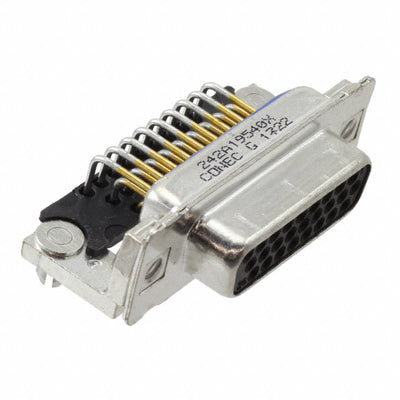 242A19540X by Conec - CONNECTOR D-SUB HD RCPT 26P R/A SLDR