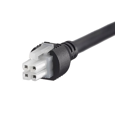 2451350420 by Molex - MINIFIT JR 4 CIRCUIT BLACK 2M