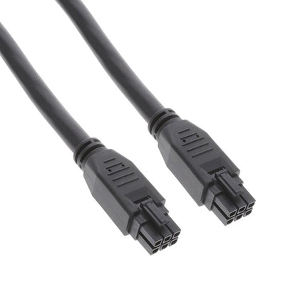 2451360610 by Molex - MEGAFIT 6CKT BLACK 1M OVERMOLDED