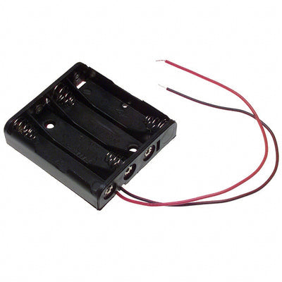 2482 by Keystone Electronics - BATT HOLDER AAA 4 CELL 6"" LEADS