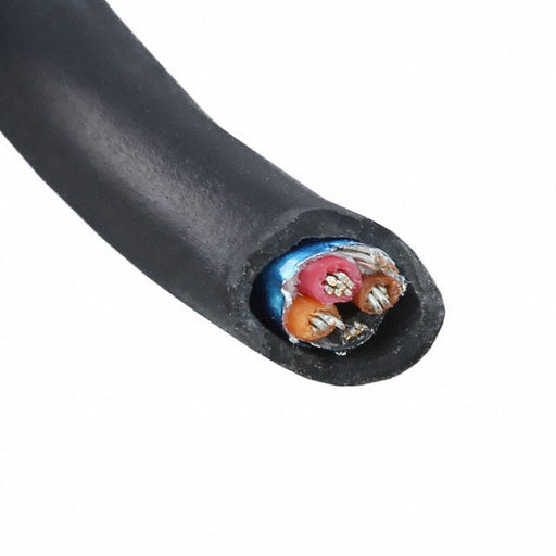 25094 BK005 by Alpha Wire - CABLE 4COND 24AWG BLK SHLD 100