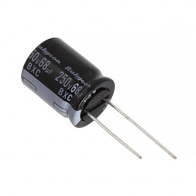 250BXC68MEFC16X20 by Rubycon - ALUMIN CAP 68UF 20% 250V RADIAL
