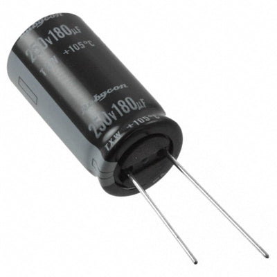 250TXW180M18X25 by Rubycon - ALUMIN CAP 180UF 20% 250V RADIAL