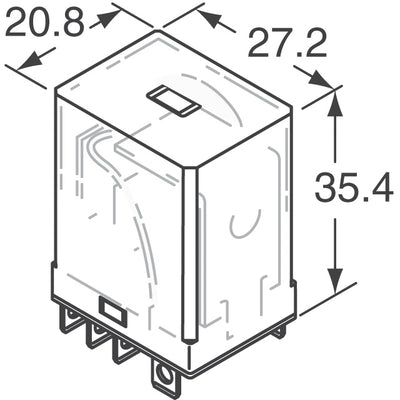 HL2-HP-AC12V-F by Panasonic Electric Works - RELAY GEN PURPOSE DPDT 10A 12V