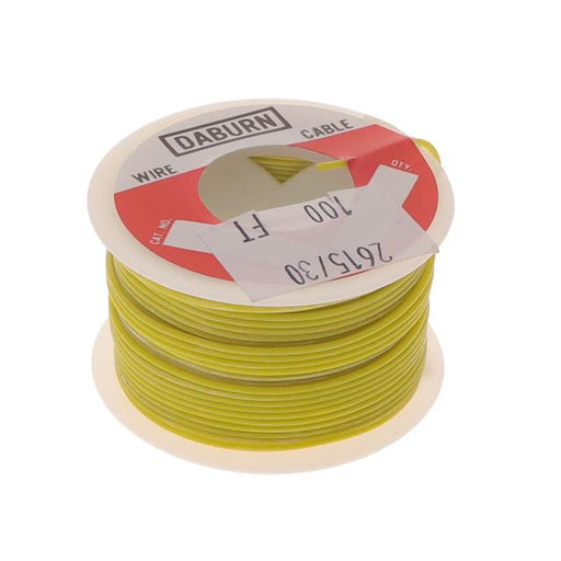 2615/30-YL-100 by Daburn Electronics - HOOK-UP STRND 30AWG YLW 100