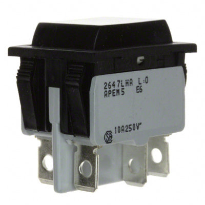 2647LH/2A212000L0 by APEM Inc. - ROCKER SWITCH DPDT10A 125V
