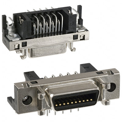 DX10GM-20SE by Hirose Electric Co Ltd - CONNECTOR MINI HD RCPT 20P R/A SOLDER