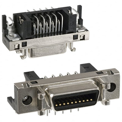 DX10GM-20SE(50) by Hirose Electric Co Ltd - CONNECTOR MINI HD RCPT 20P R/A SOLDER