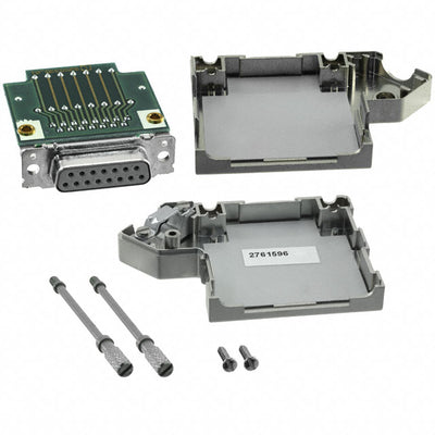 2761596 by Phoenix Contact - CONNECTOR D-SUB RCPT 15POS TERM BLK