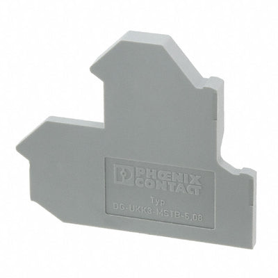 2770613 by Phoenix Contact - CONNECTOR TERM BLK SEPARATOR RAIL GRY