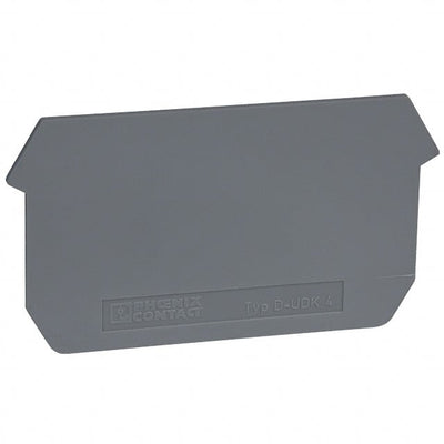 2775113 by Phoenix Contact - CONNECTOR TERM BLK END PLATE RAIL GRY