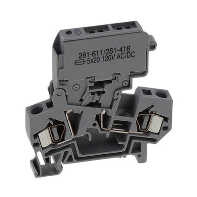 281-611/281-418 by WAGO Corporation - 2-CONDUCTOR FUSE TERMINAL BLOCK;