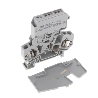 281-623/281-418 by WAGO Corporation - 2-CONDUCTOR FUSE TERMINAL BLOCK;