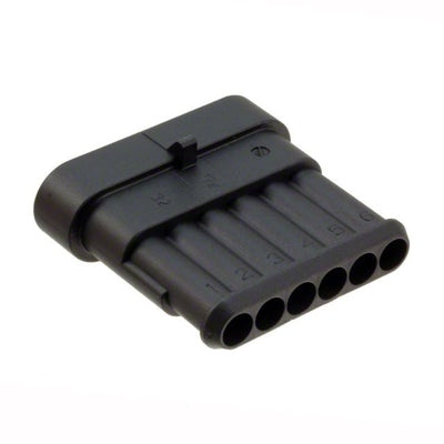 282108-1 by TE Connectivity AMP Connectors - CONNECTOR RECPT HSG 6POS 6.00MM