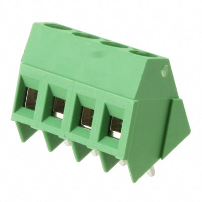 282847-4 by TE Connectivity AMP Connectors - TERM BLOCK 4POS 35DEG 5.08MM PCB