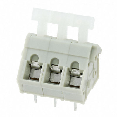 2834077-2 by TE Connectivity AMP Connectors - TERM BLOCK 3POS 45DEG 5.08MM PCB