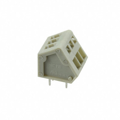 2834085-2 by TE Connectivity AMP Connectors - TERM BLOCK 3POS 45DEG 2.54MM PCB