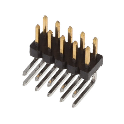 2842163-5 by TE Connectivity AMP Connectors - 10P,2MM,BRK HDR,DRRT,2.8,0.38AU,