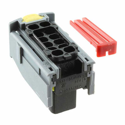 284848-1 by TE Connectivity AMP Connectors - CONNECTOR RECPT HSG 12POS 5.00MM