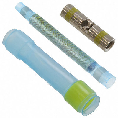 D-150-0230 by TE Connectivity Aerospace, Defense and Marine - SLDR SLEEVE WIRE-WIRE 0.197"" BLU