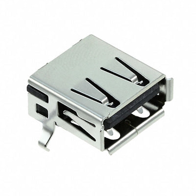 292303-4 by TE Connectivity AMP Connectors - CONNECTOR RECPT USB2.0 TYPEA 4POS R/A