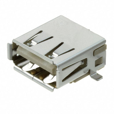 292303-9 by TE Connectivity AMP Connectors - CONNECTOR RECPT USB2.0 TYPEA 4P SMD RA