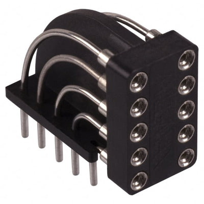 299-99-210-12-001800 by Mill-Max Manufacturing Corp. - CONNECTOR IC DIP SOCKET 10POS TINLEAD